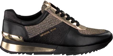 zwarte michael kors sneakers allie wrap trainer|michael michael kors allie wrap trainer black gunmetal.